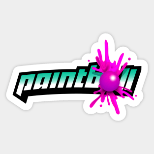 Paintball exploding logo Sticker